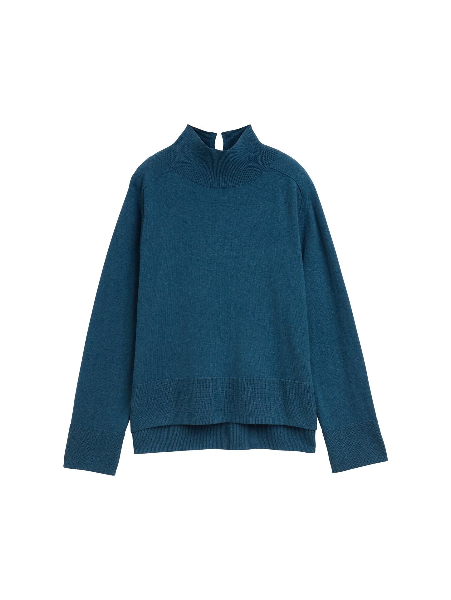 knit pullover with saddle shou - 1047698