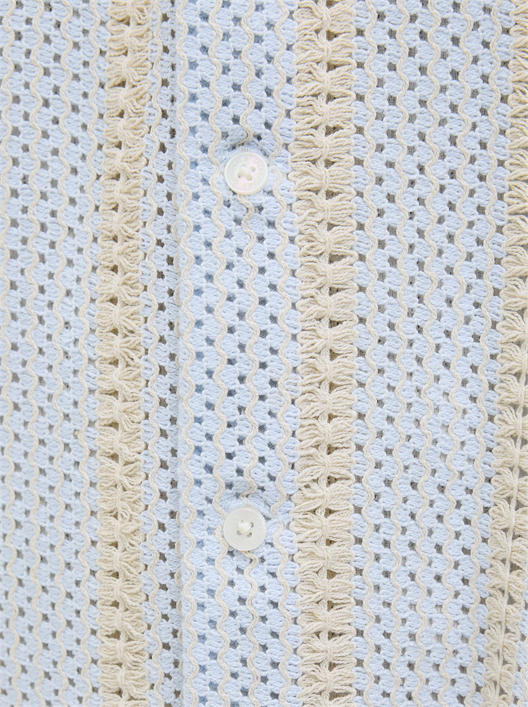 JORBELLAGIO CROCHET SHIRT SS SN - 12277295