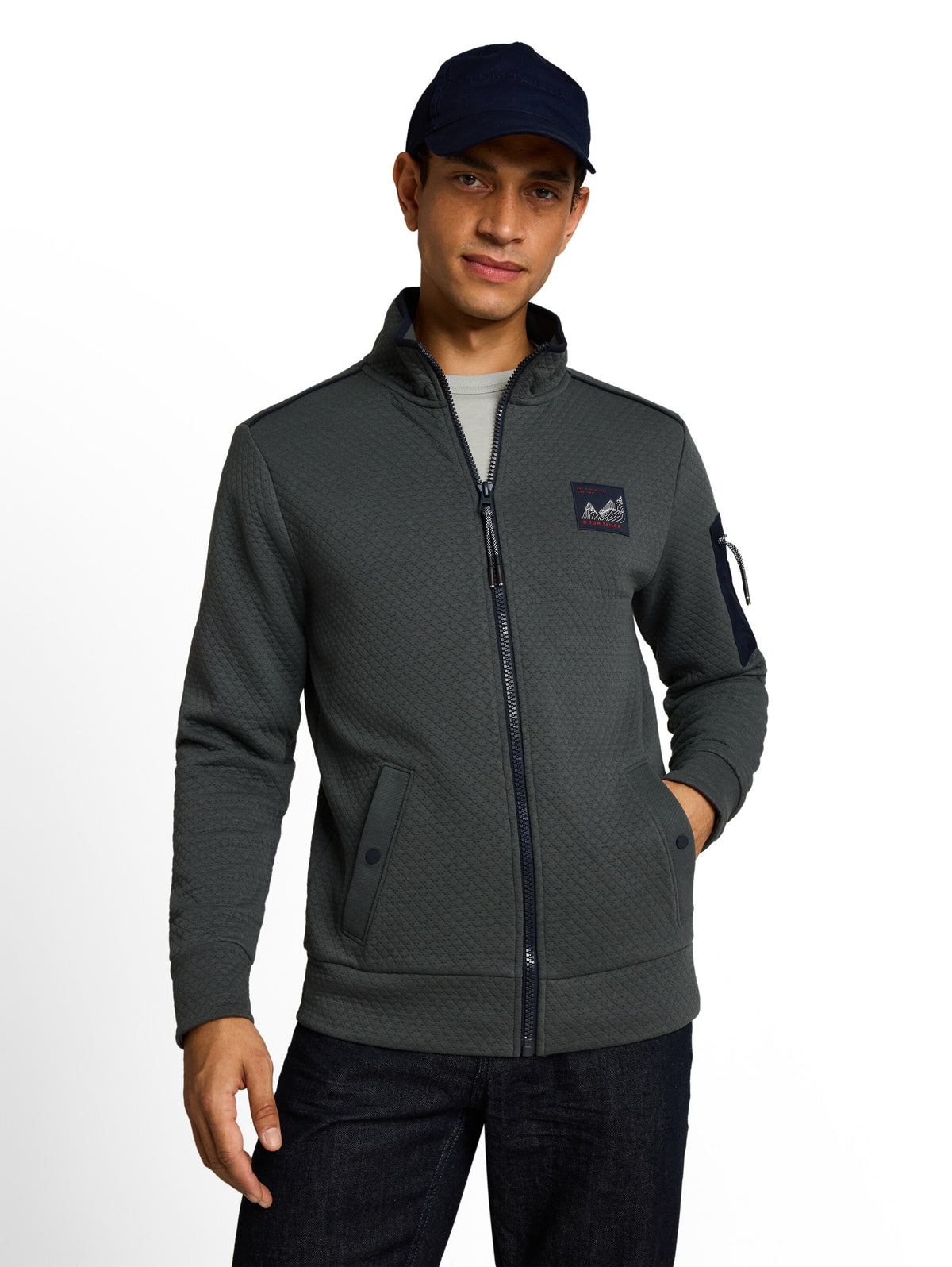 structured stand-up jacket - 1052684