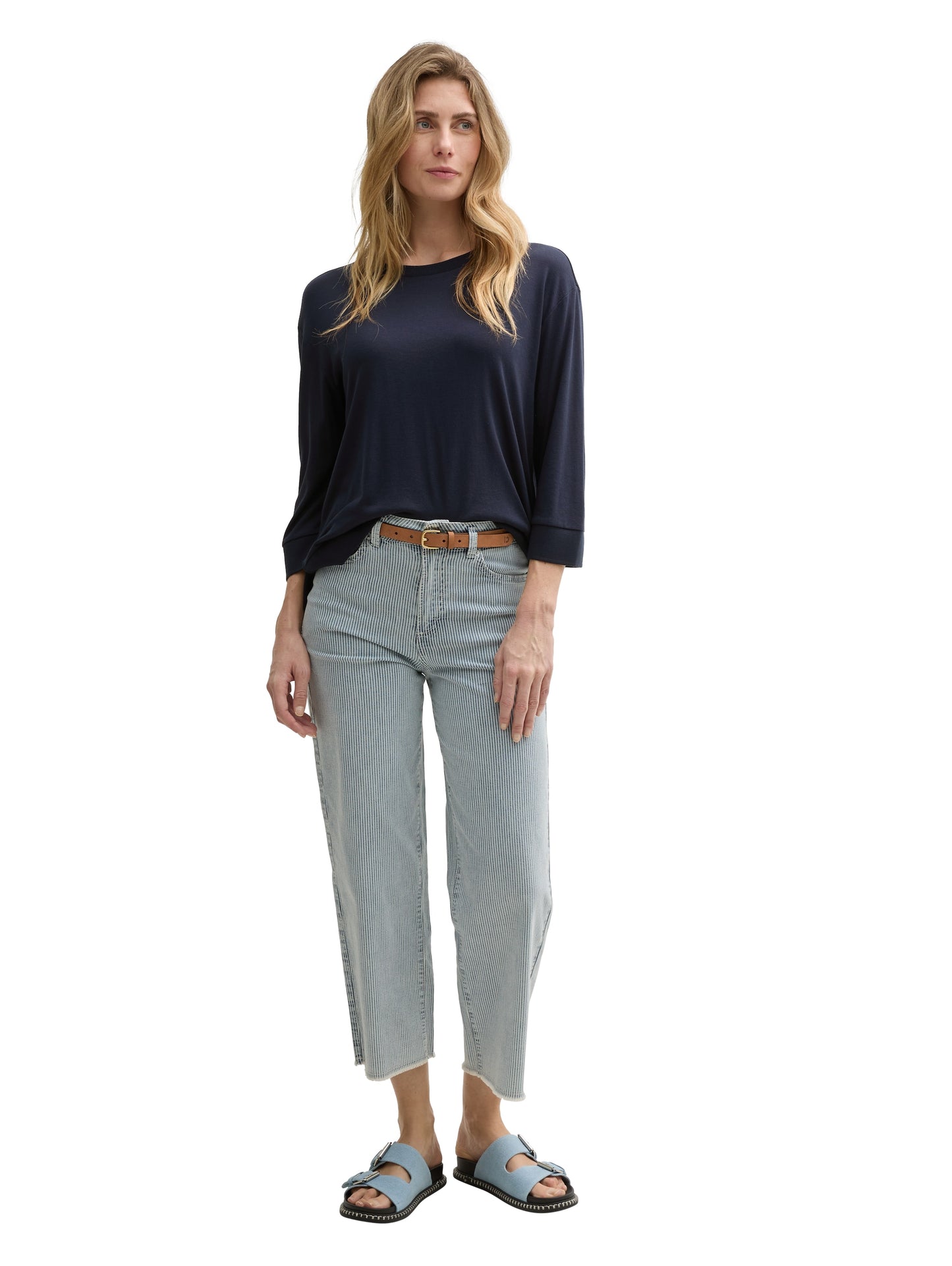 T-shirt rib v-neck - 1046417