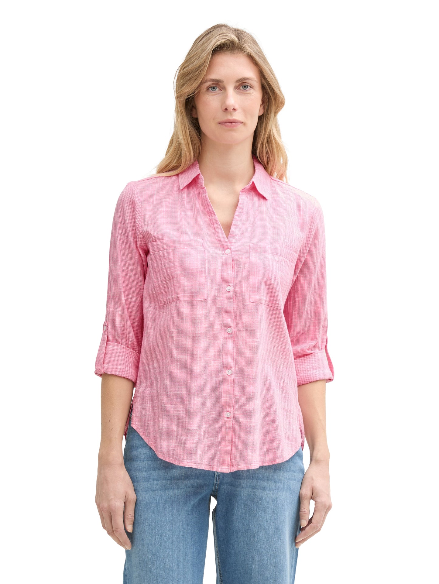 blouse with slub structure - 1035247