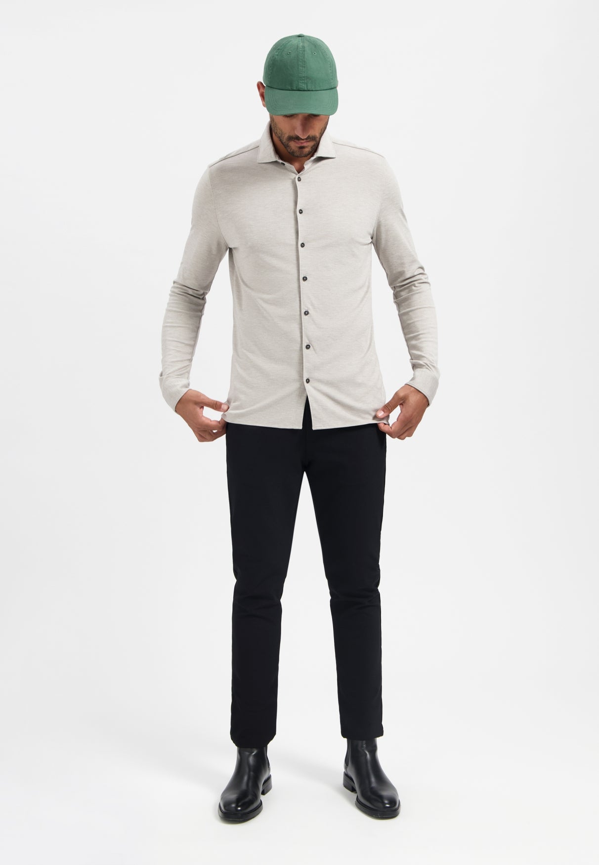 Shirt Jersey Melange Stretch - N4180