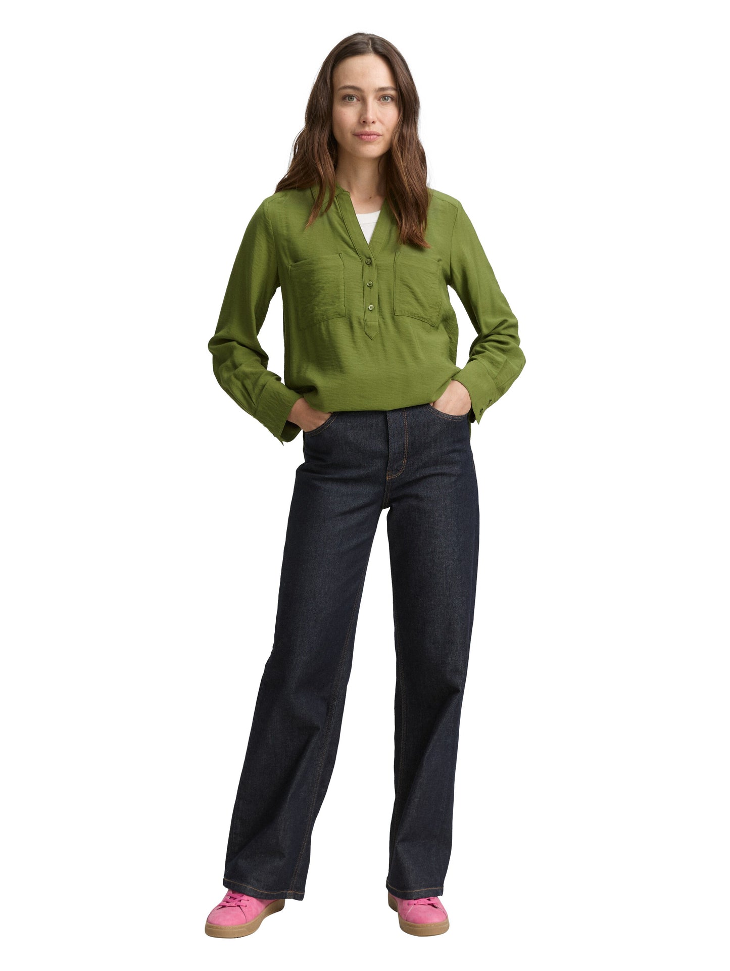 blouse structured solid - 1047585
