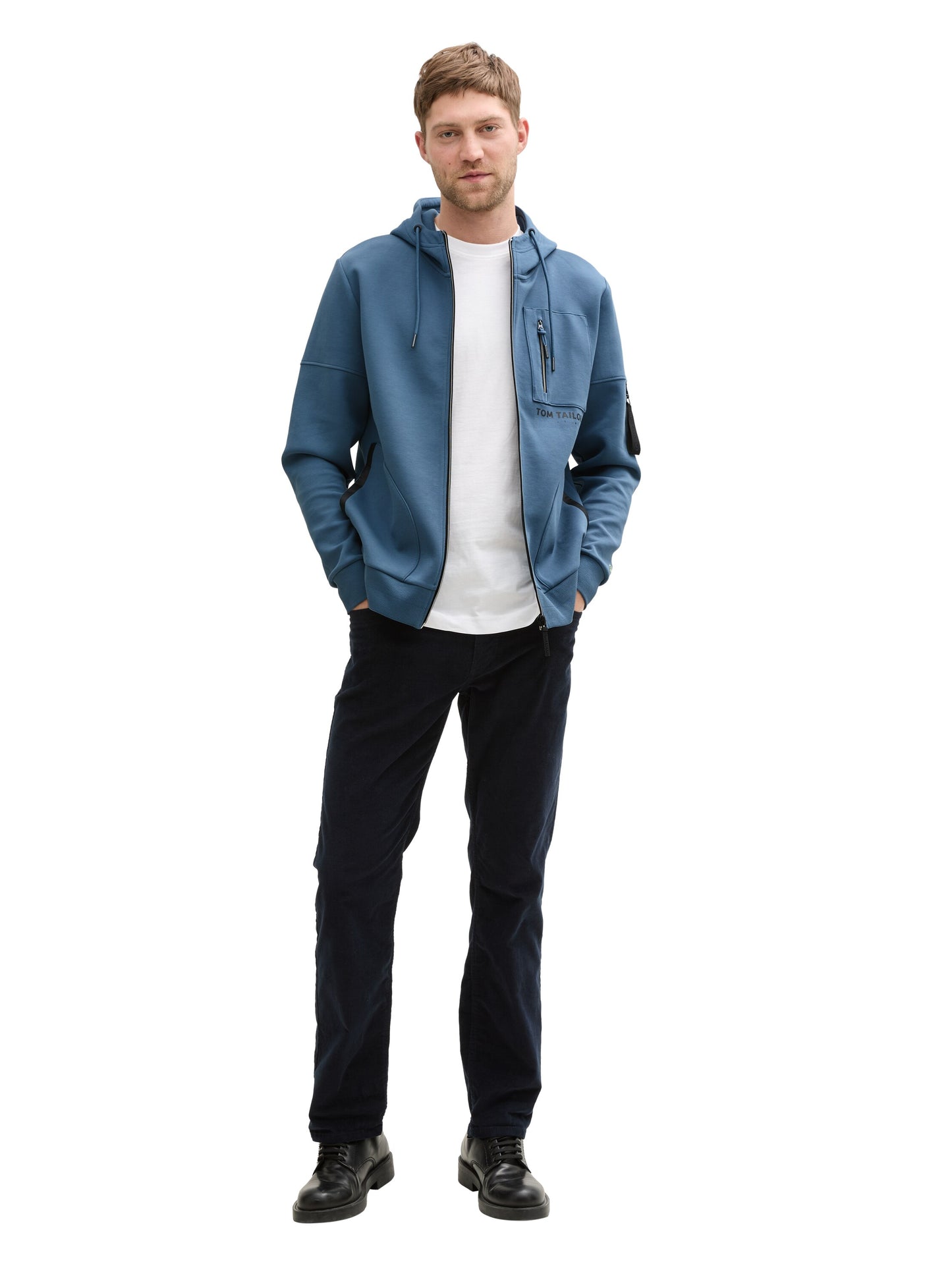 detailed hood jacket - 1045689