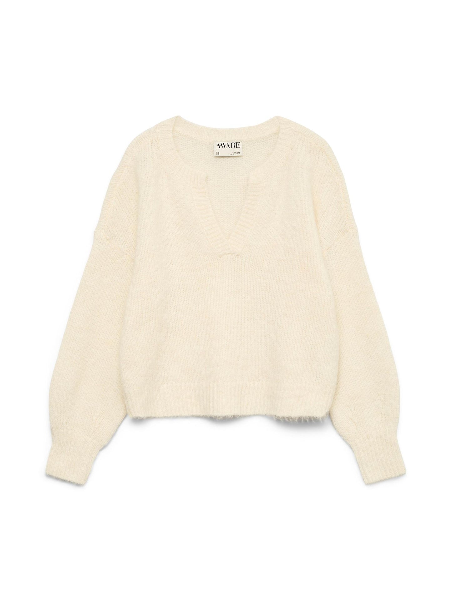 AWTACEY LS V-NECK KNIT - 10334361