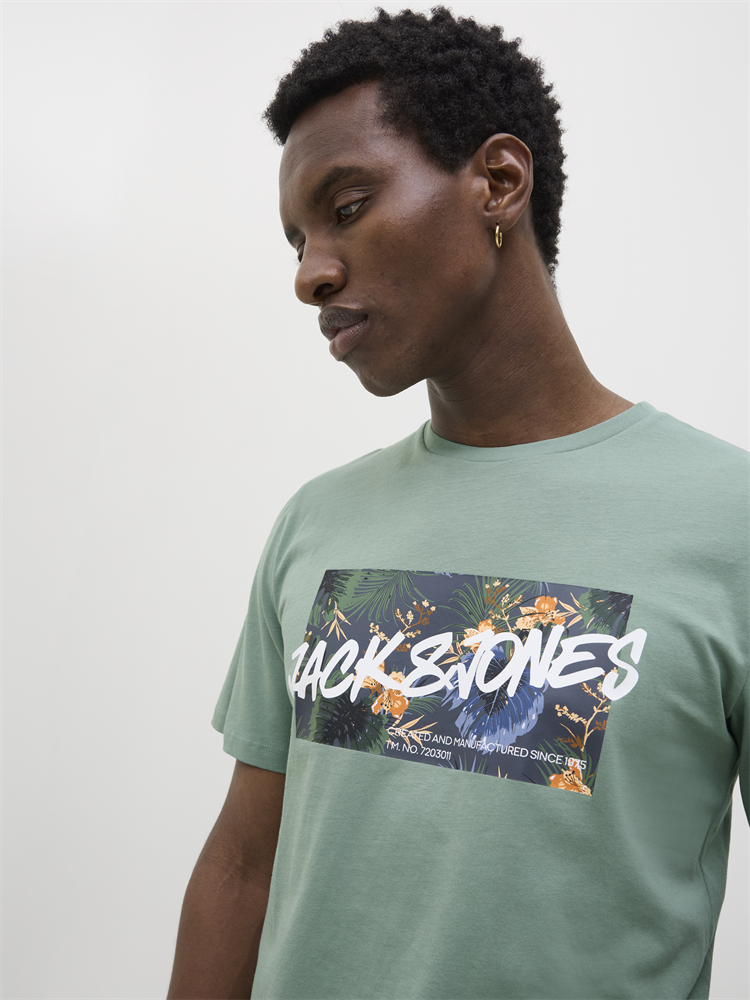JJHAWAII SHAPE TEE SS CREW NECK LN - 12269324
