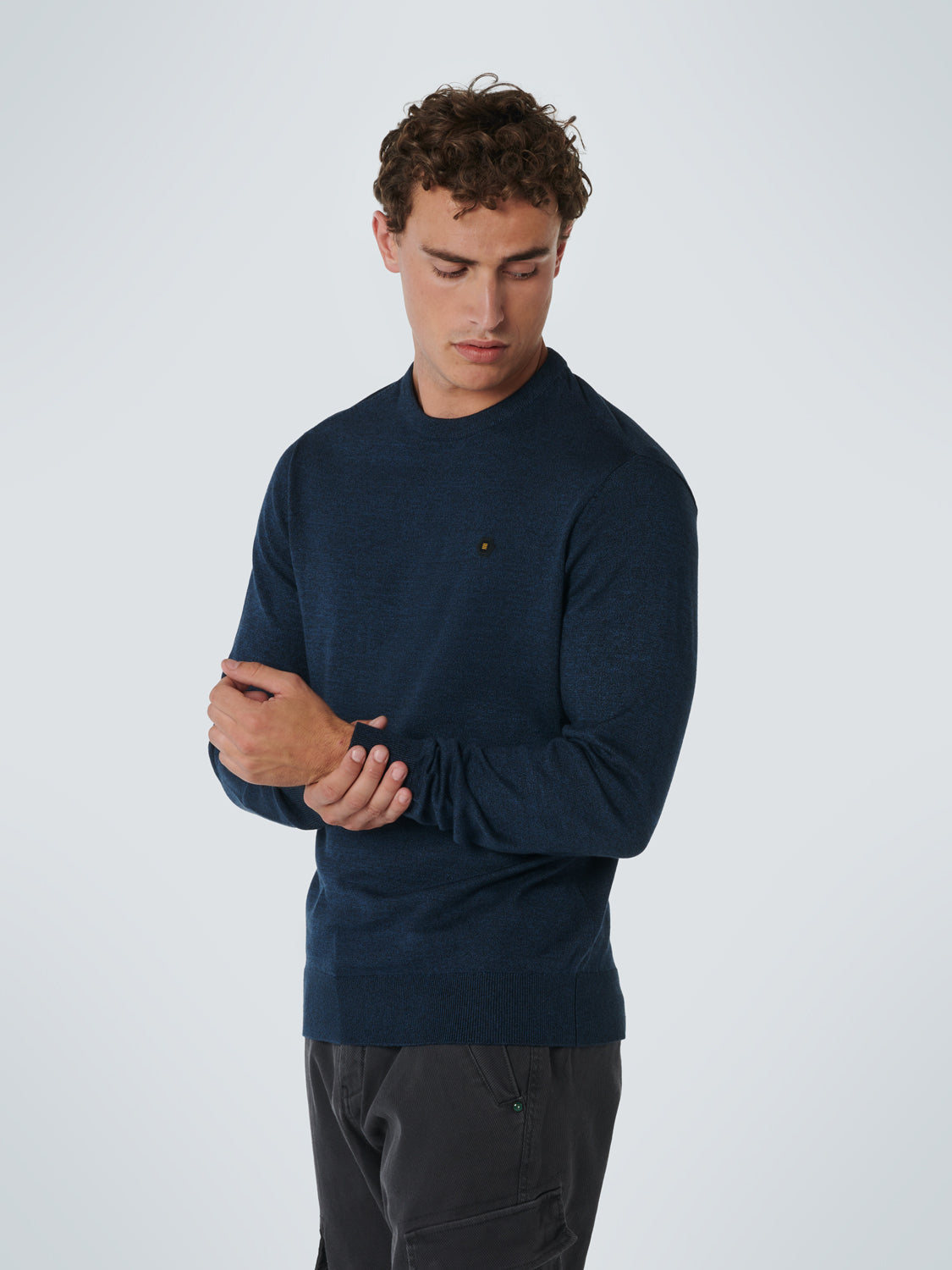 Pullover Crewneck 2 Coloured Melang - 17210880SN