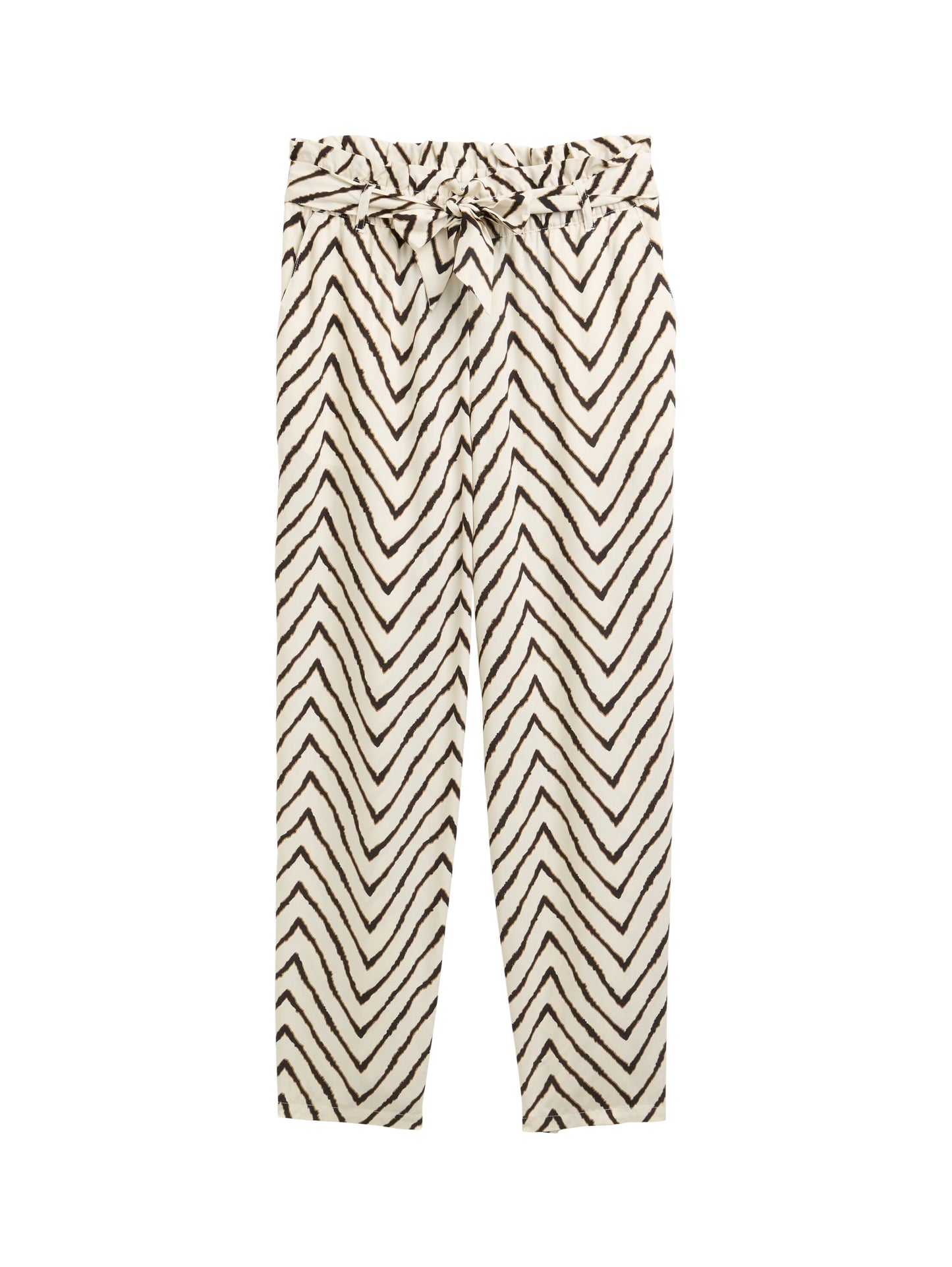 loose fit paperbag pants - 1046504