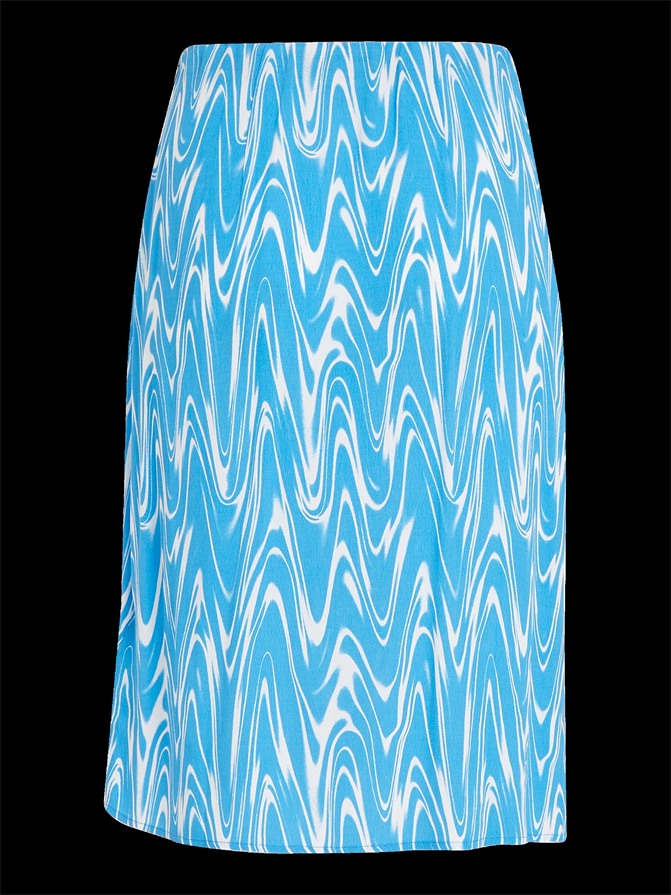 TJW PSYCHEDELIC MIDI SLIT SKIRT - DW0DW15191