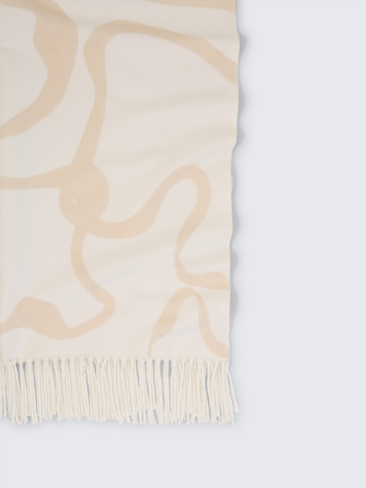 woven scarf with flowers - 1052820