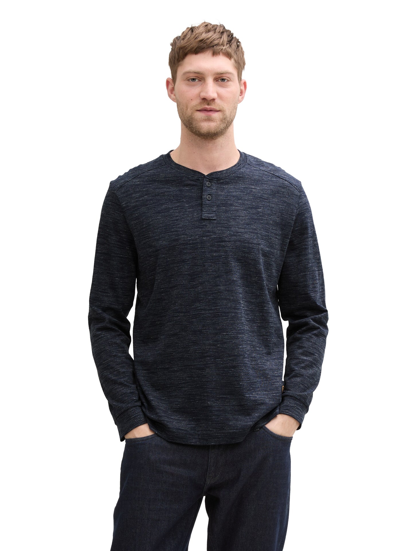 injected t-shirt henley - 1045672