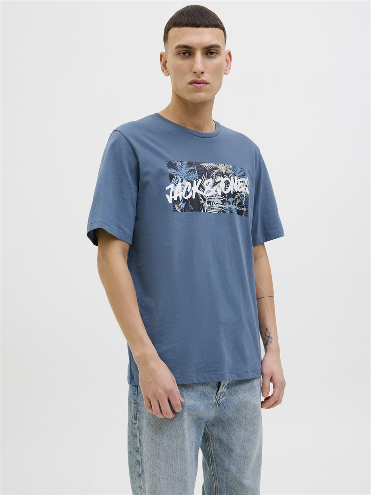 JJHAWAII SHAPE TEE SS CREW NECK LN - 12269324