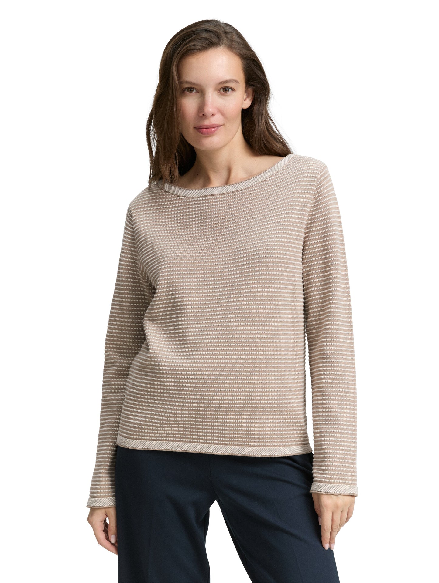 knit pullover with bubble stru - 1047681