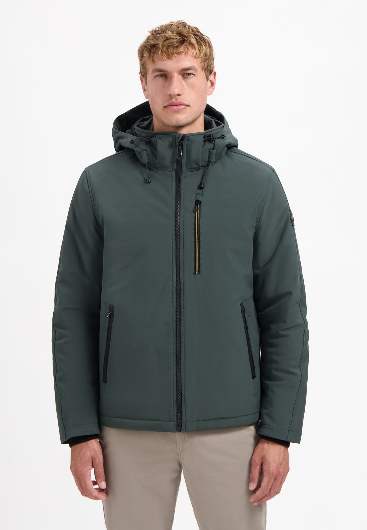 Jacket Short Fit Hooded Softshell S - 29630807SN