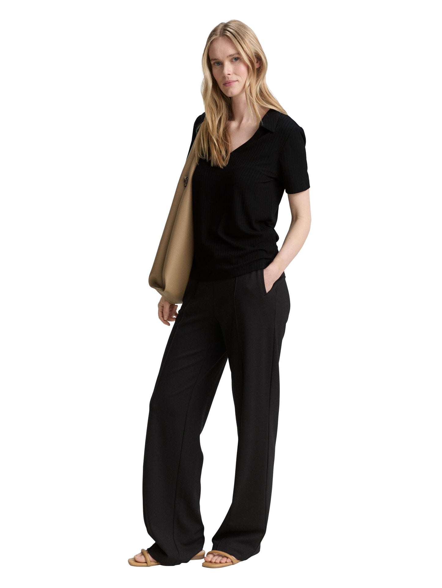 T-shirt rib polo shirt - 1046429