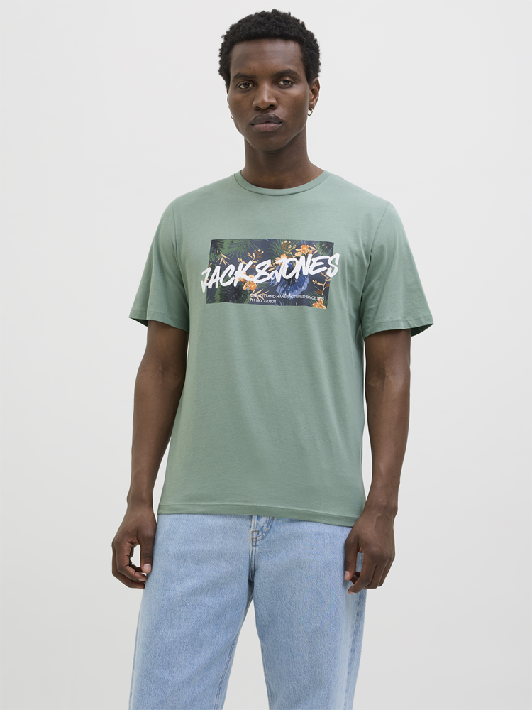 JJHAWAII SHAPE TEE SS CREW NECK LN - 12269324