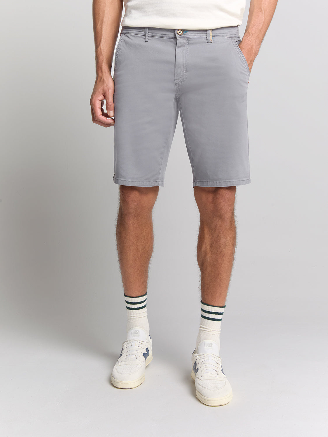Short Chino Garment Dyed Twill Stre - 288190406