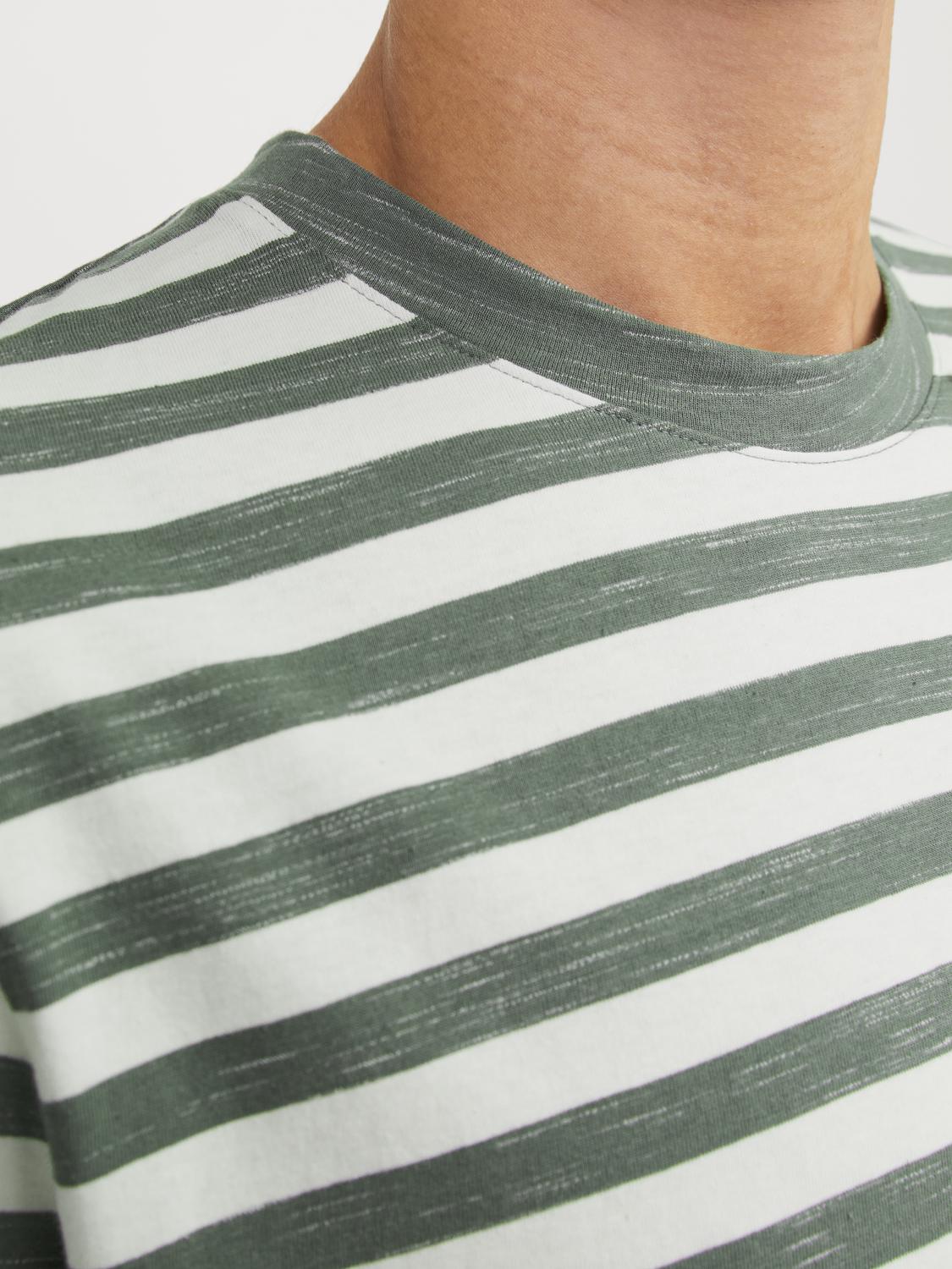 JORTAMPA STRIPE TEE SS CREW NECK - 12252176