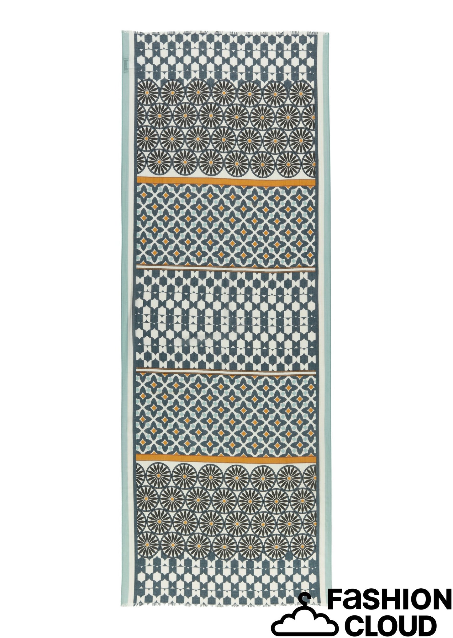 Scarf, woven, cotton-modal, various - 504819502057