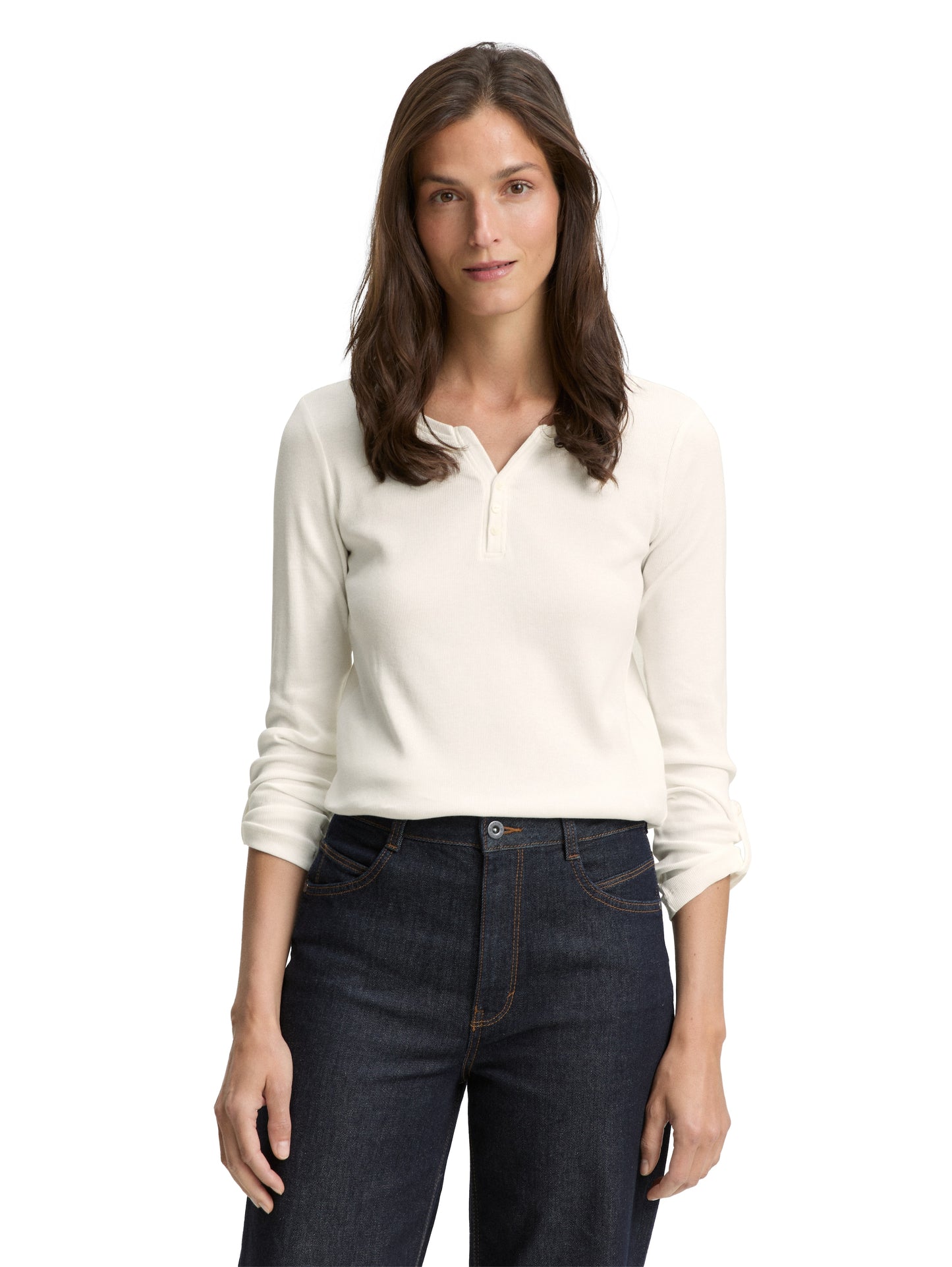 T-shirt stripe henley - 1024036