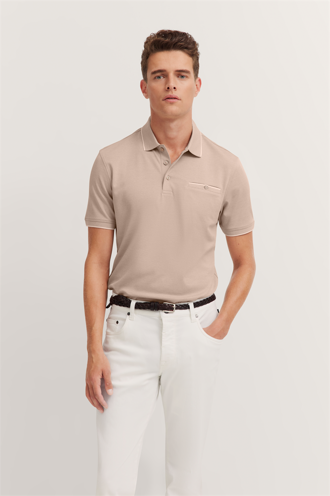 HERREN POLO 1/2 ARM - 75091C 8151