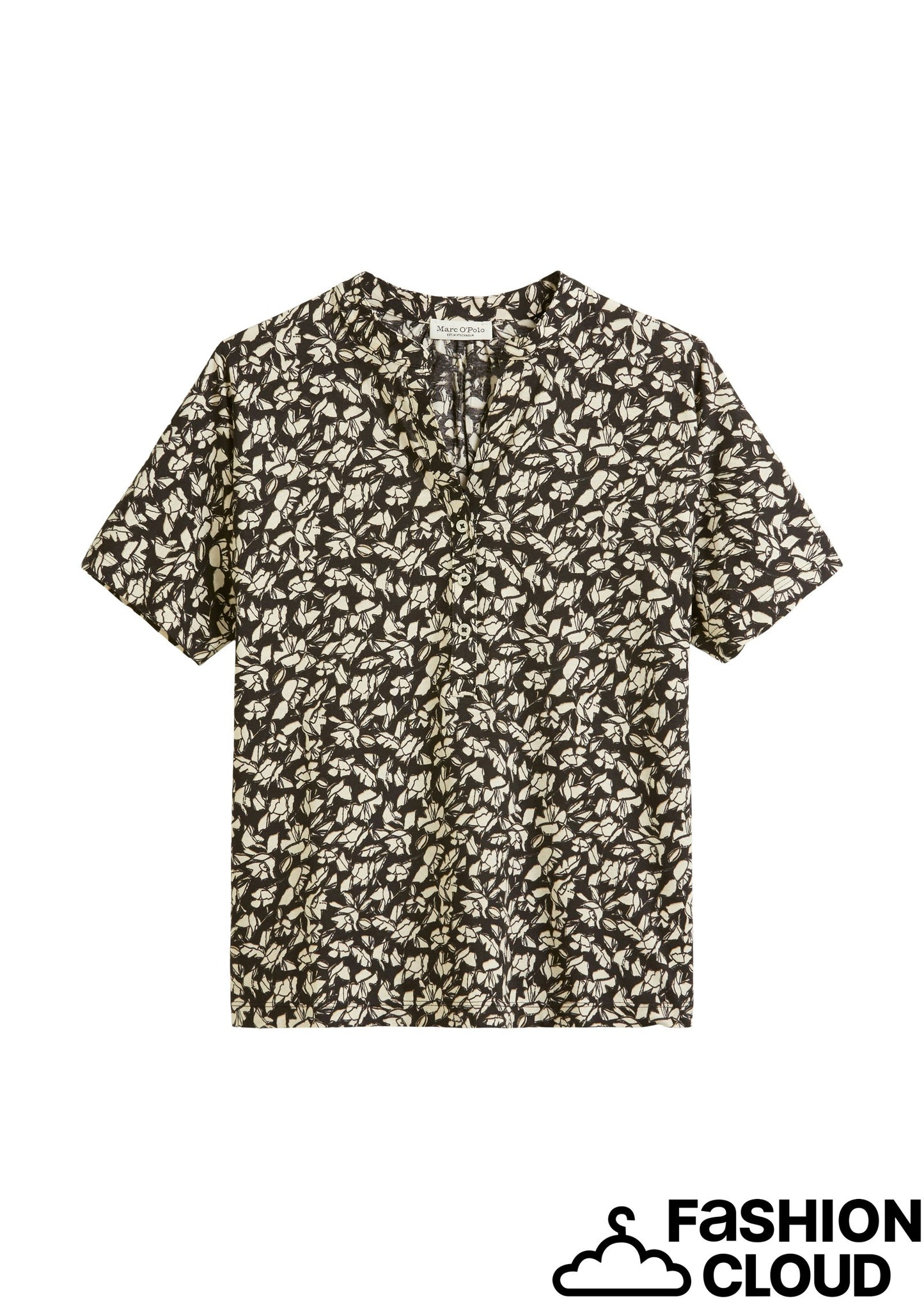 Jersey-blouse, short-sleeve, placke - 503206751263