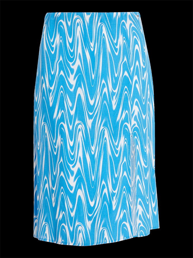 TJW PSYCHEDELIC MIDI SLIT SKIRT - DW0DW15191