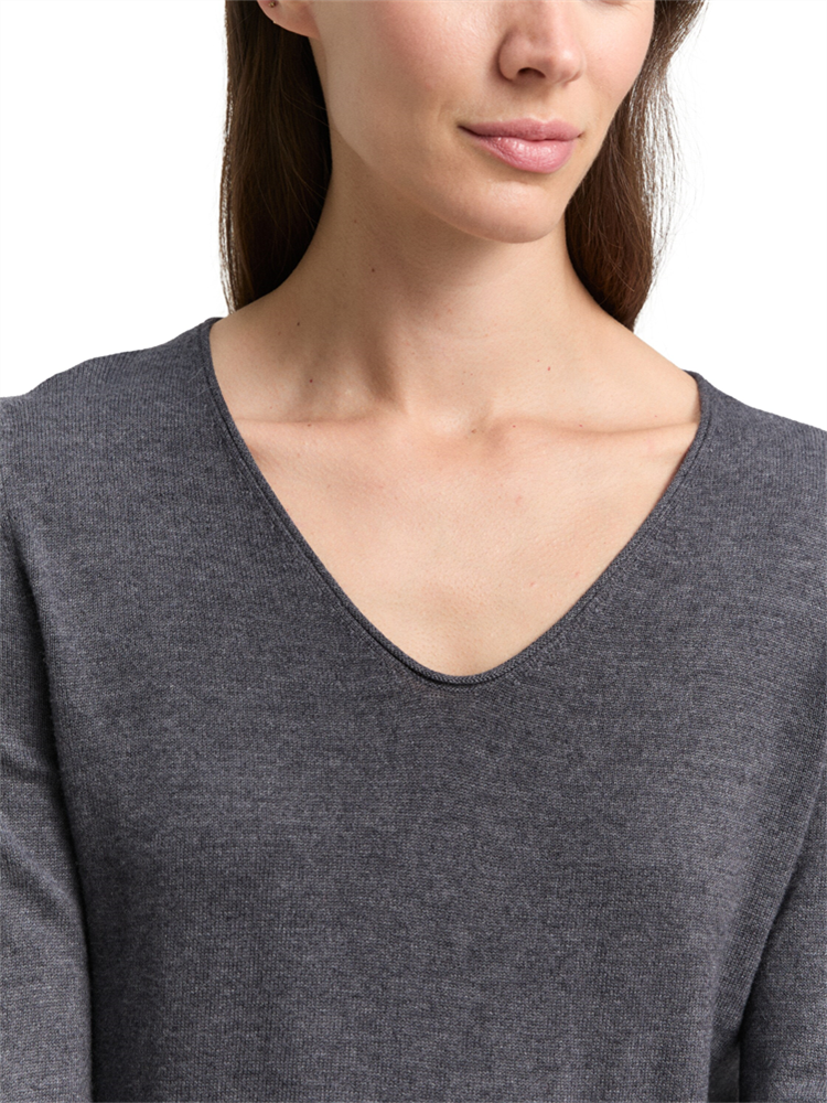 sweater basic v-neck - 1012976