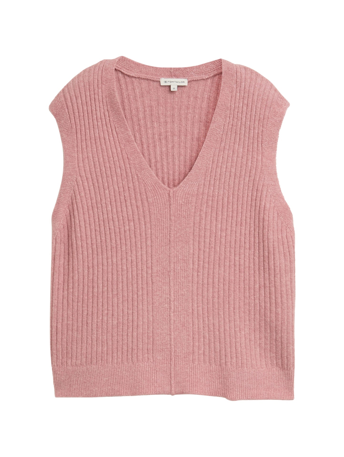 knit cosy rib vest - 1047693