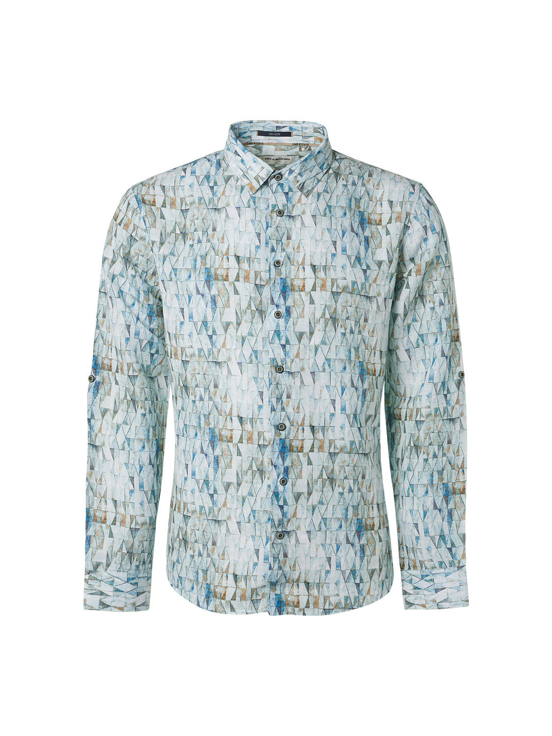 Shirt Allover Printed With Linen - 19430236
