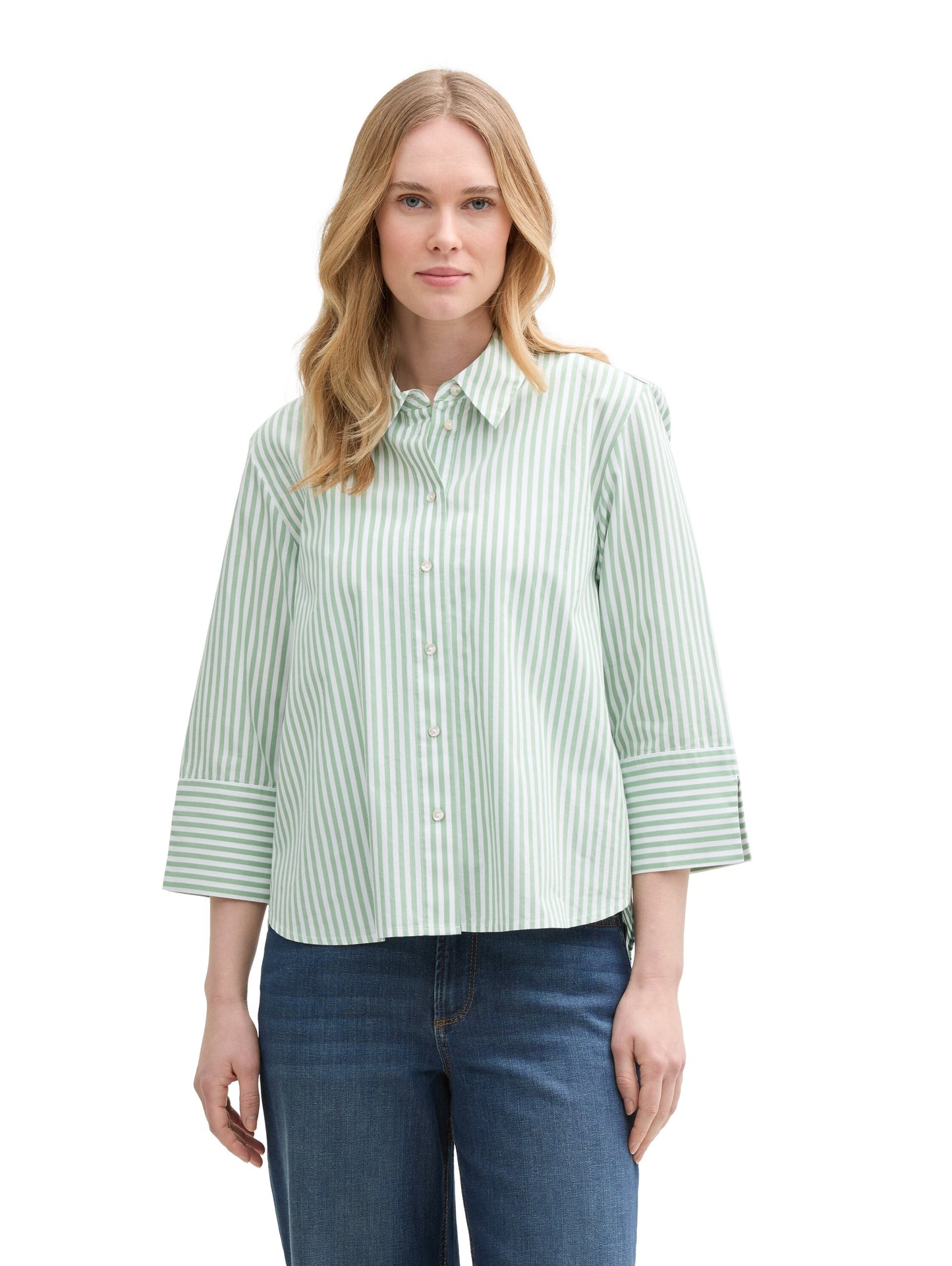 blouse modern shape striped - 1045256
