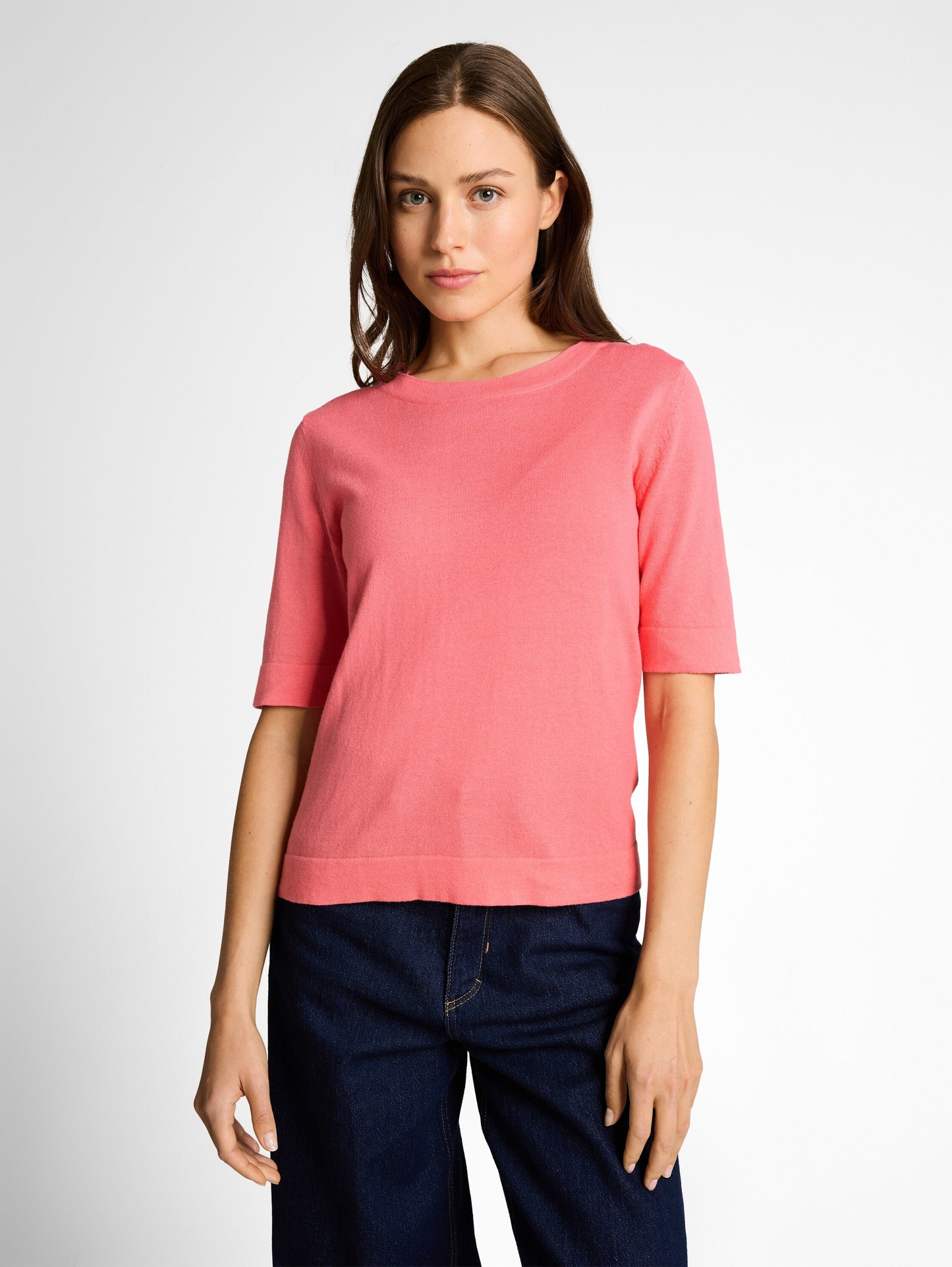 knit shortsleeve crewneck swea - 1050787