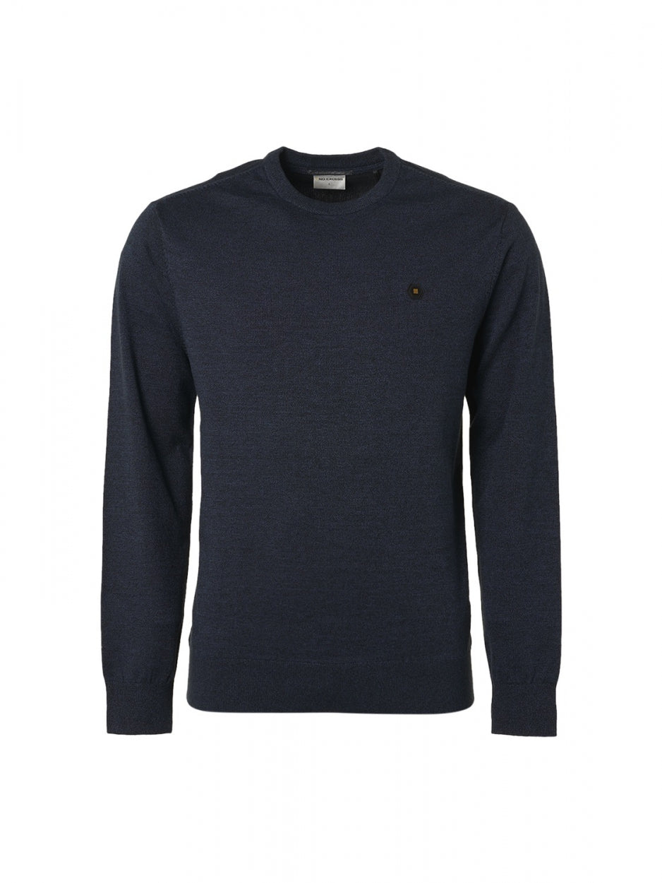 Pullover Crewneck 2 Coloured Melang - 17210880SN