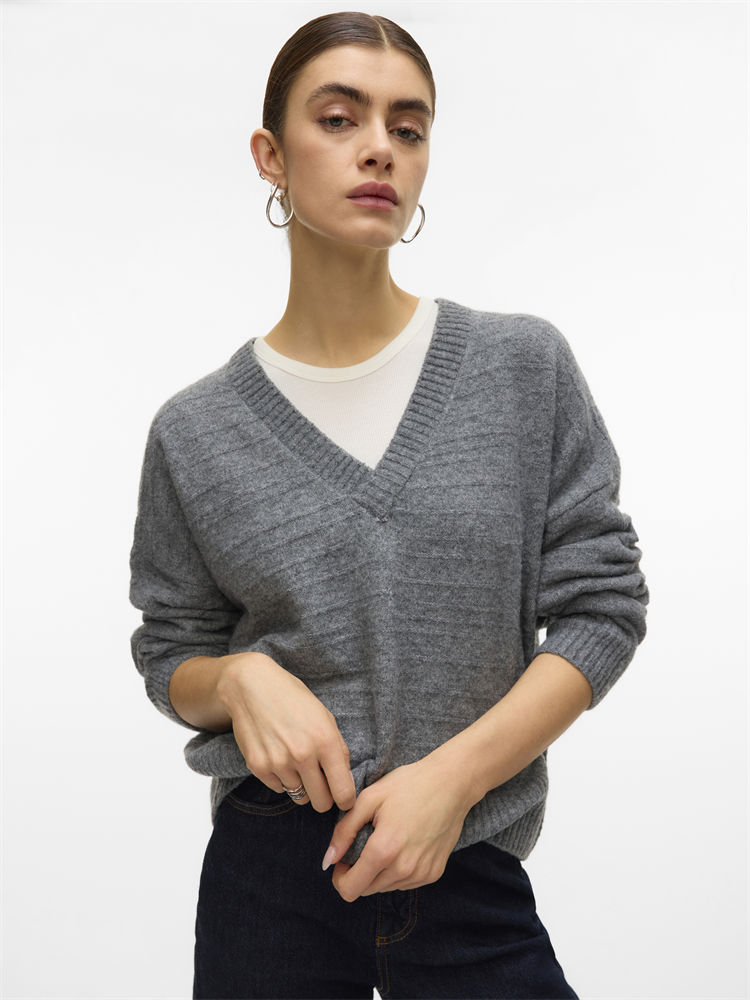 VMBOOM STRUCTURE LS V-NECK PULLOVER - 10331426