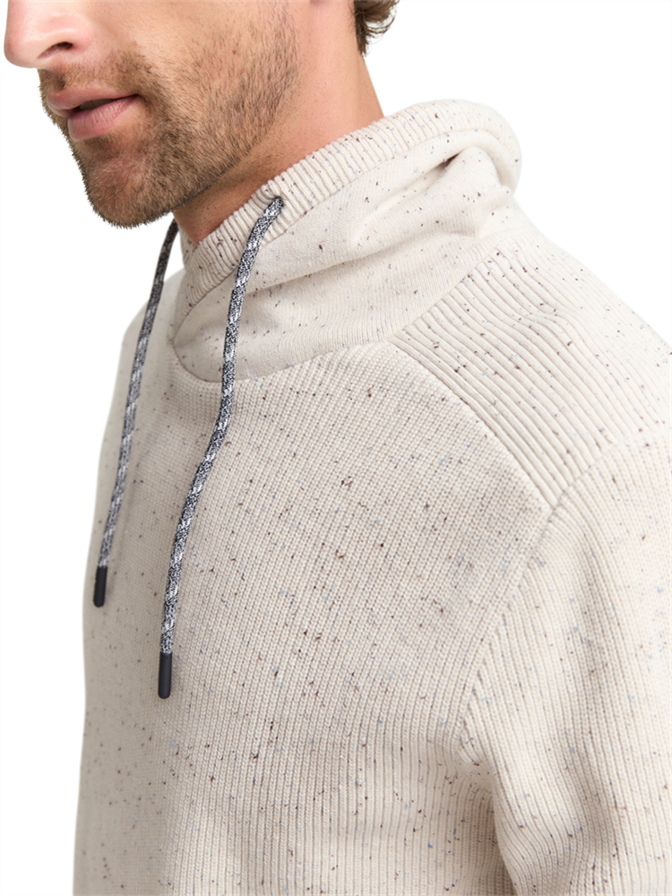 snood knit pullover with neps - 1048715