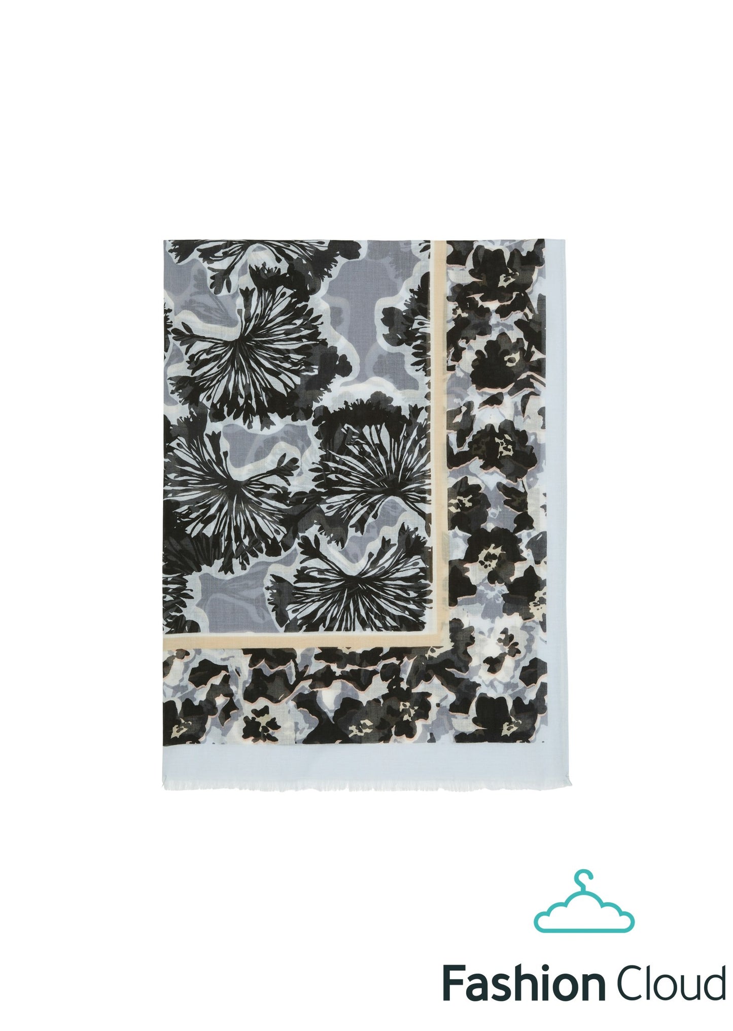 Scarf, woven, cotton-modal, various - 403819502041