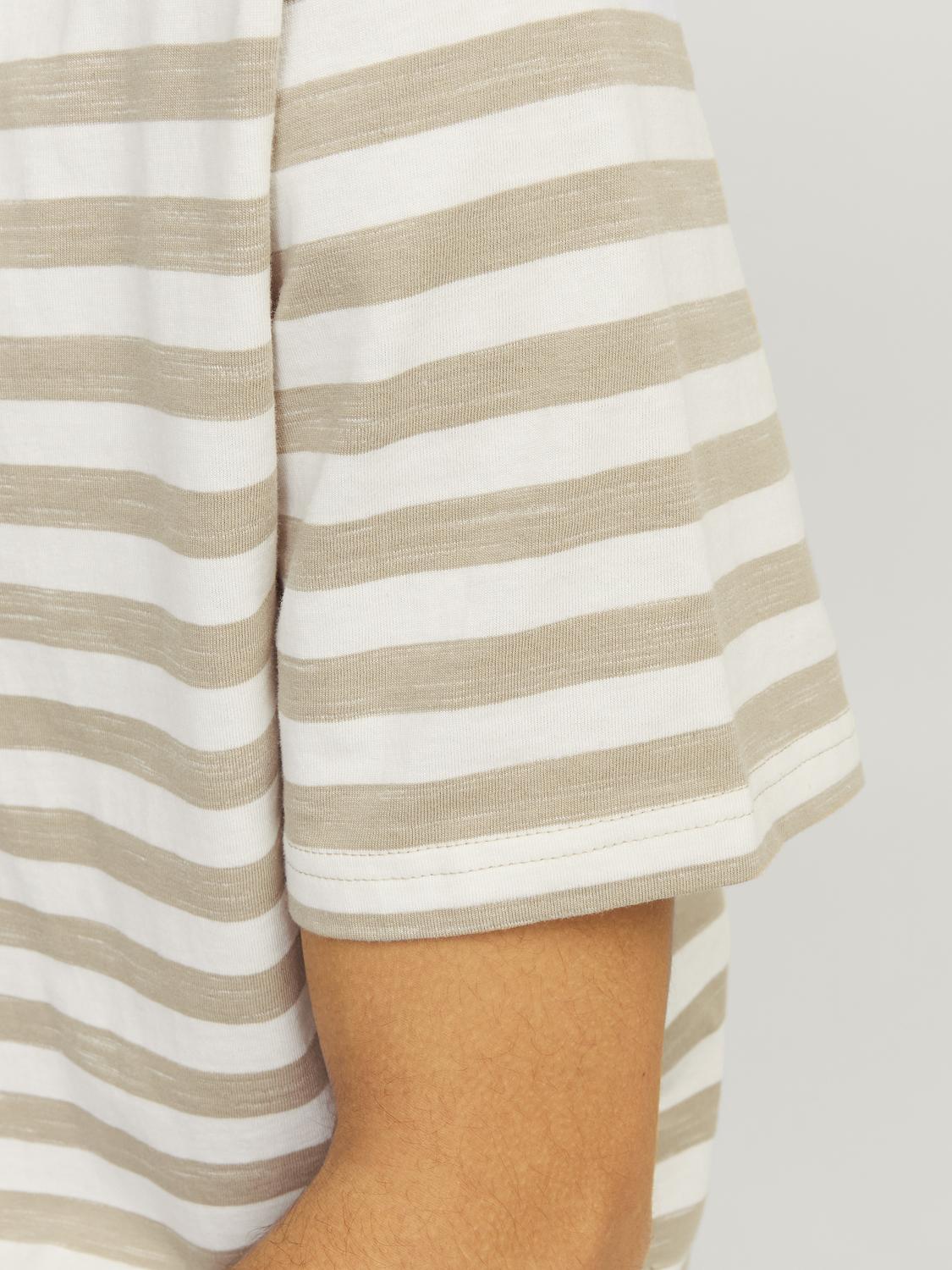JORTAMPA STRIPE TEE SS CREW NECK - 12252176