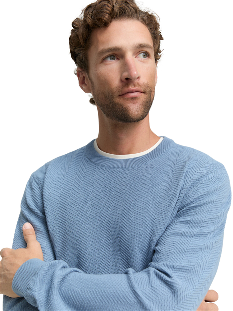 knitted herringbone pullover - 1048720