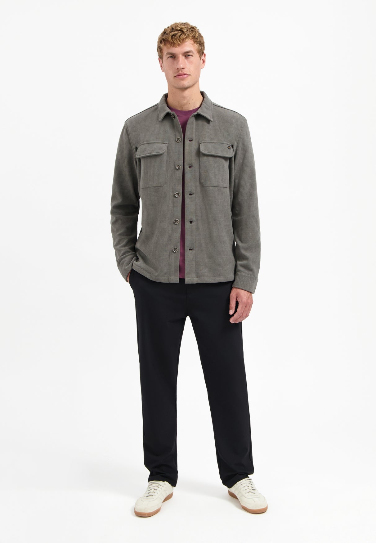 Overshirt Button Relief Sweat - 29510806SN