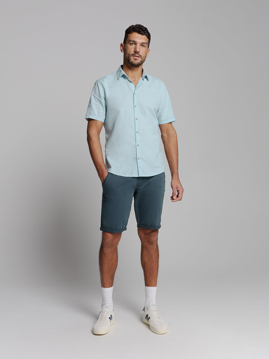 Short Chino Garment Dyed Twill Stre - 278190306SN