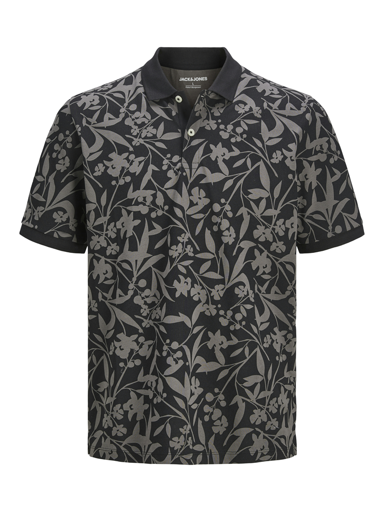 JJJEFF MONOCHROME AOP POLO SS - 12269236