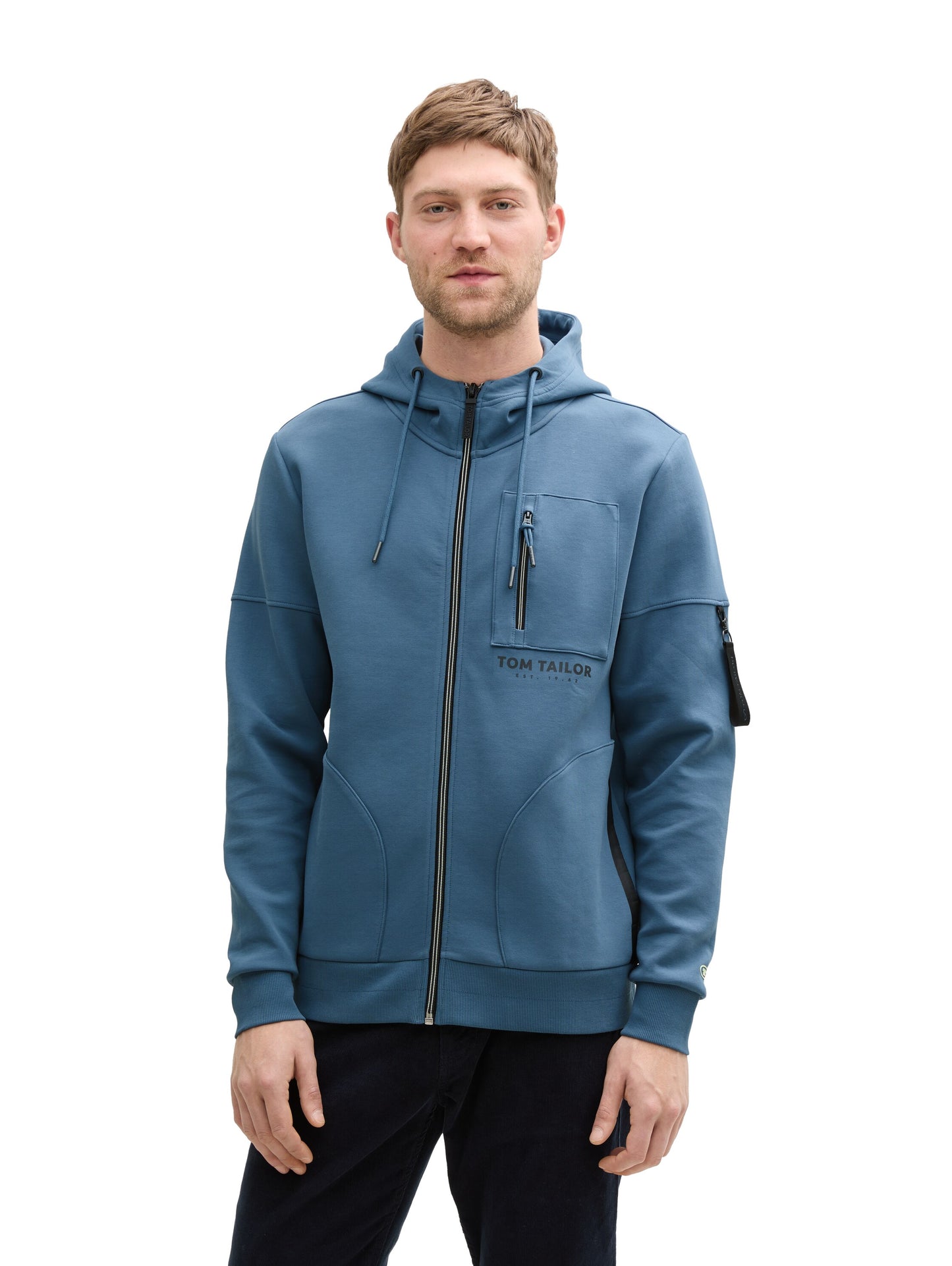detailed hood jacket - 1045689