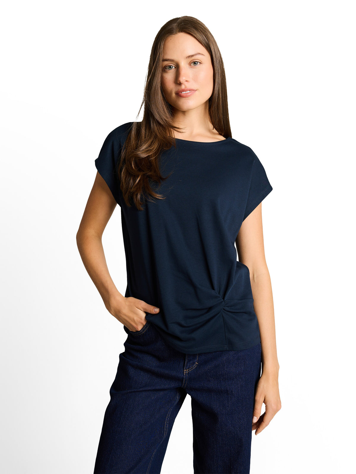 T-shirt modern knot crew neck - 1050851