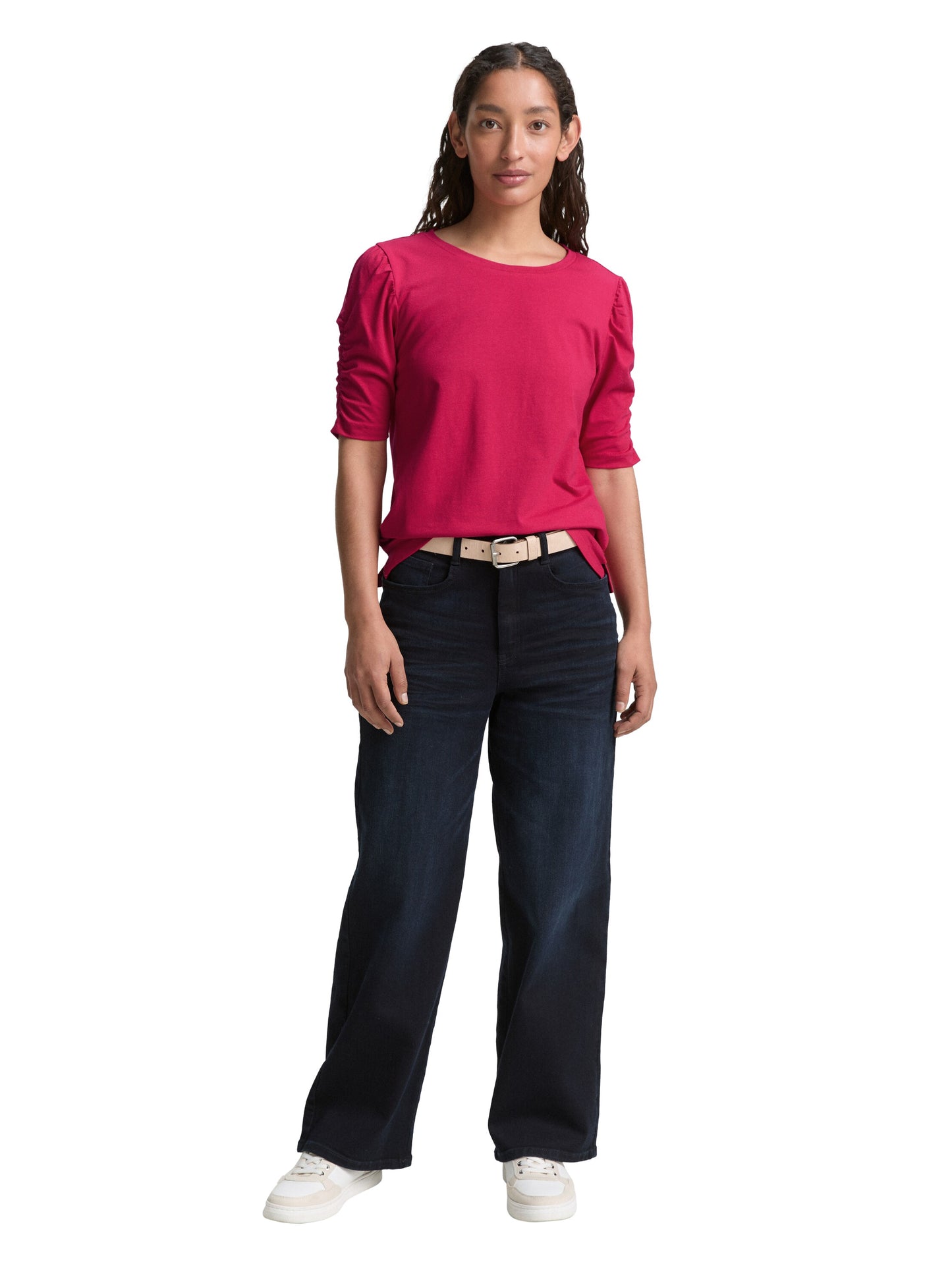 T-shirt gathered sleeve - 1047066