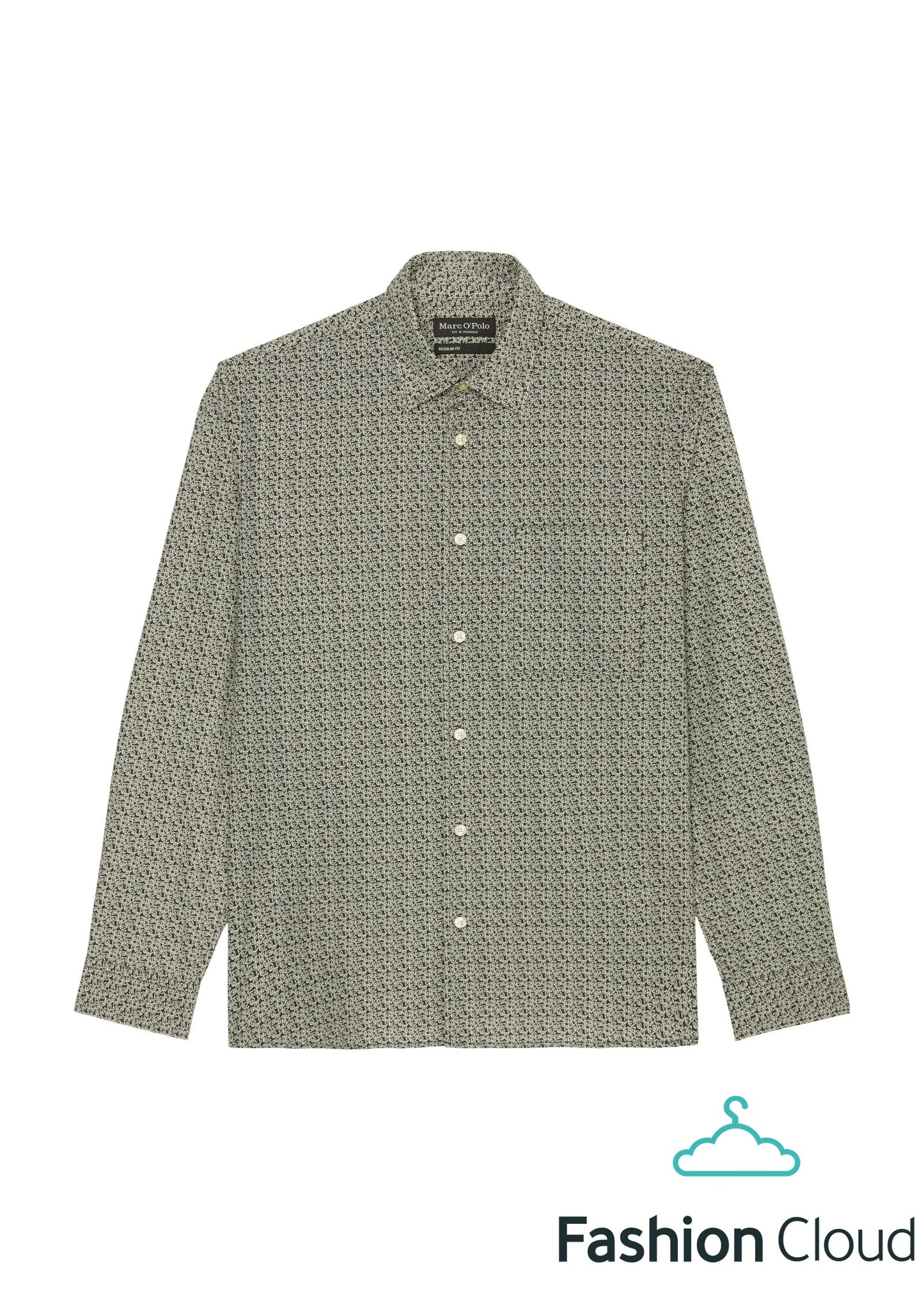 Kent collar, long sleeves, one rect - 423735442090