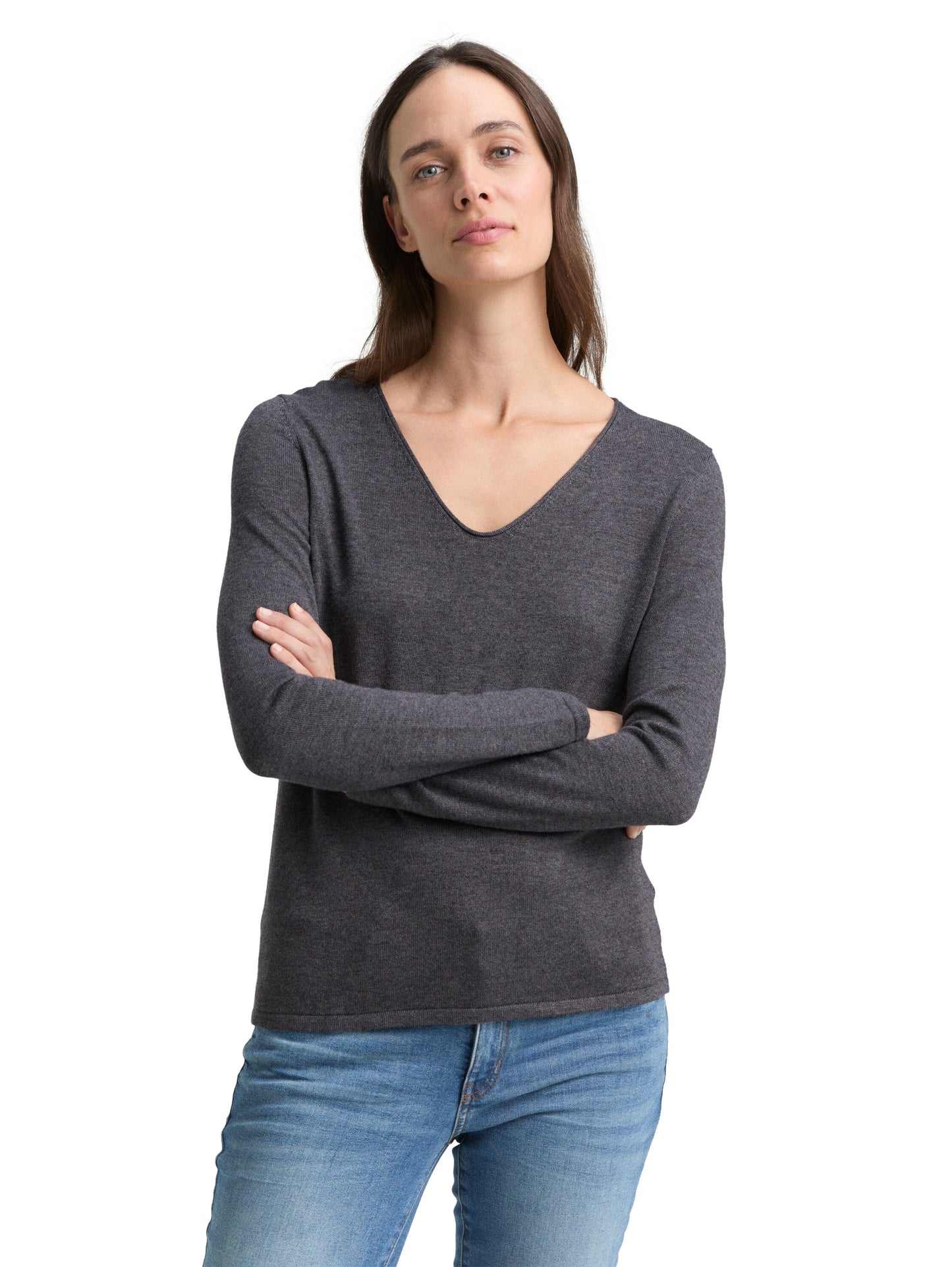 sweater basic v-neck - 1012976