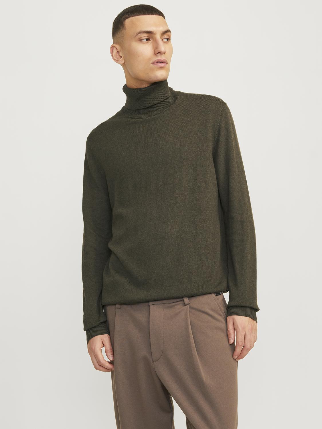 JJEEMIL KNIT ROLL NECK NOOS - 12157417