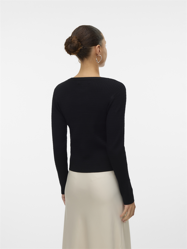 VMSILJE LS O-NECK CABLE PULLOVER - 10331852