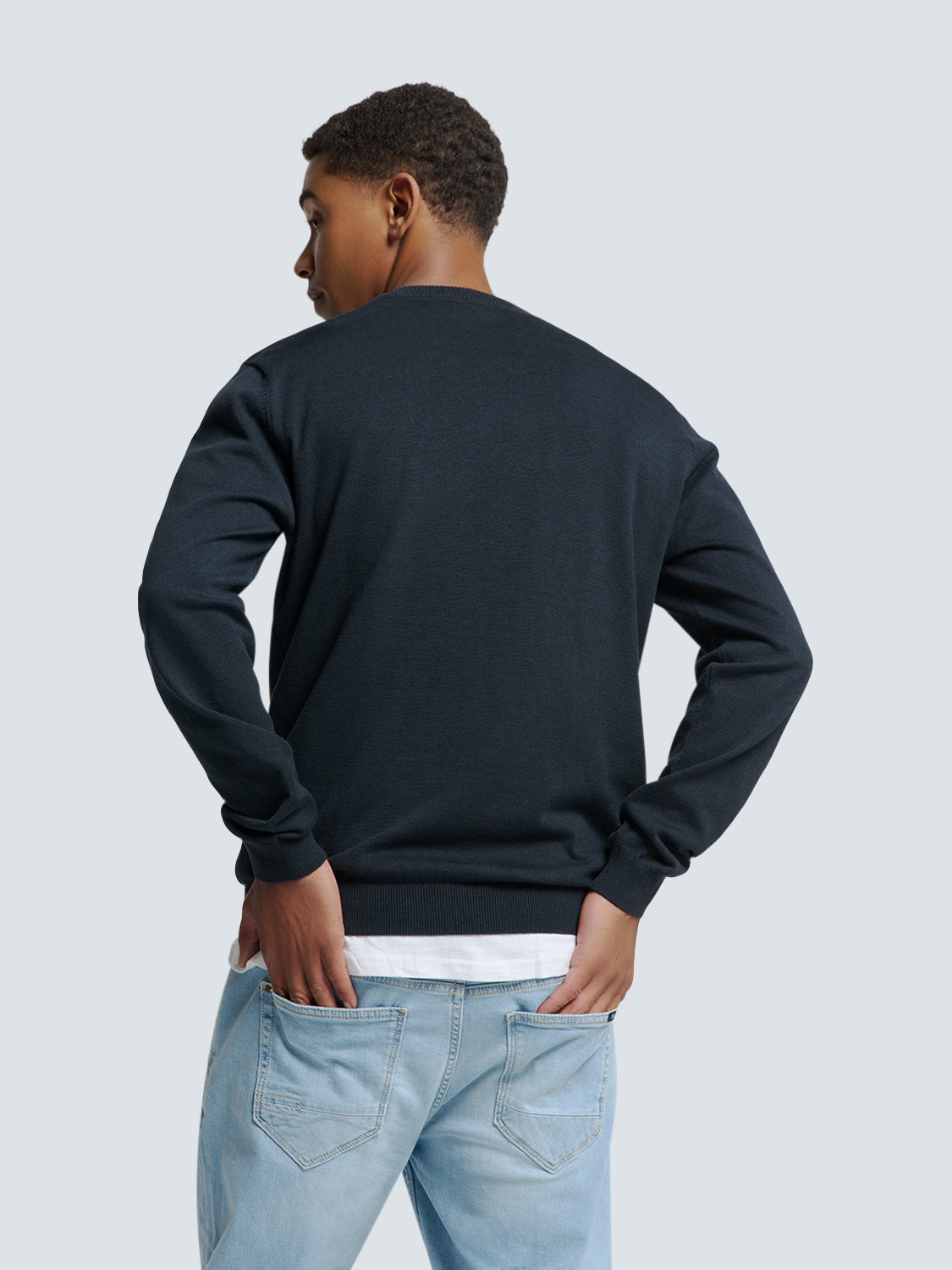 Pullover Crewneck 2 Coloured Melang - N2180