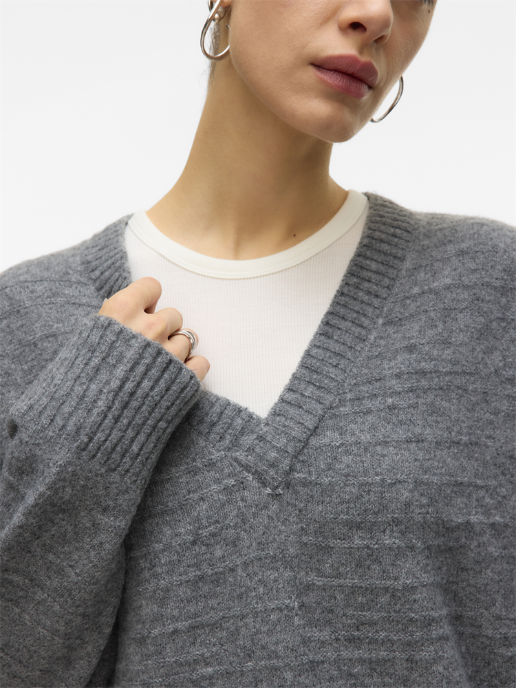VMBOOM STRUCTURE LS V-NECK PULLOVER - 10331426